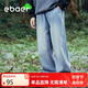 EBAER兒童時尚牛仔褲春裝新款男童休閑直筒褲童裝軟牛仔 牛仔藍 130 