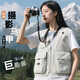 境潤多口袋工作服戶外攝影馬甲定制logo印字記者宣傳活動工裝背心訂做 【高端品質(zhì)/多口袋巨能裝】灰色 M