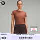 lululemon丨All It Takes 女士運動 T 恤 *羅紋 Nulu? 瑜伽上衣 LW3GNAS 古銅棕 XS /4