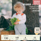 white wheat兒童2024春季新款寶寶純棉背帶褲男童女童外出洋氣時(shí)髦褲子 灰色 90