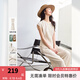 梵希蔓老錢風(fēng)亞麻套裝女2025夏季新款簡約氣質(zhì)圓領(lǐng)上衣闊腿休閑褲 M9725 杏色 L