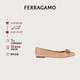 菲拉格慕（Ferragamo）女士骨色/米色Varina芭蕾舞平底鞋 0753657_1D _ 75 禮物送女友