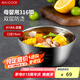 美廚（maxcook）316不銹鋼碗 湯碗雙層隔熱 餐具面碗15cm MCWA9600