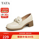 他她秋商場(chǎng)同款時(shí)尚百搭休閑樂福鞋女WCNA3CA3 米白 36