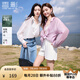 香影天絲輕薄開(kāi)衫襯衫外套女夏季2025新款高級(jí)感襯衣戶外寬松上衣 粉紫 S
