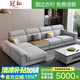 冠私（Guansi）棉麻沙發(fā)布藝沙發(fā)冬夏兩用貓抓皮沙發(fā)大小戶型2025年新款布藝沙發(fā) 直排三人位（2.55米） 海綿款棉麻布/松木框架