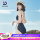 普拉施（PULASSI）大碼泳衣女自營遮肚子2025年爆款性感美背競速連體度假游泳衣L