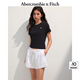 ABERCROMBIE & FITCH【百搭純色】女裝25夏季經(jīng)典小麋鹿修身圓領(lǐng)短袖T恤KI139-5759 黑色 XS (160/84A)
