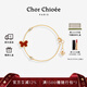 CHOR CHIOEE杜蔻蝴蝶手鏈女氣質(zhì)高級感輕奢手鏈送女友老婆七夕情人節(jié)生日禮物 紅玉髓
