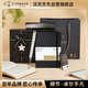 派克（PARKER）鋼筆 簽字筆 商務(wù)辦公送禮 練字書(shū)法 男女生日禮品 威雅XL貝母白墨水筆+歐利文筆記本禮盒