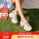 他她tata夏季厚底透氣老爹鞋女鞋網(wǎng)面增高運(yùn)動(dòng)鞋WOG16BM4 白色 36
