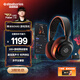 賽睿（SteelSeries）寒冰Nova5無(wú)線(xiàn)耳麥2.4G/藍牙雙無(wú)線(xiàn)連接游戲電競筆記本電腦頭戴式耳機 吃雞CS 適配三角洲行動(dòng)