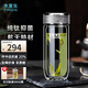 水宜生純鈦玻璃杯雙層防燙抗菌鵝蛋杯便攜抑菌高檔泡茶杯水晶杯子禮盒裝 鈦晶銀300ml