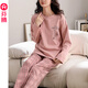 芬騰女士睡衣春秋季純棉長(cháng)袖套頭秋款套裝寬松休閑大碼全棉家居服
