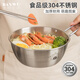 半物生活304不銹鋼泡面碗米酒碗韓式拌飯碗戶外雪拉碗帶把手方便面碗飯碗
