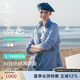 HAZZYS哈吉斯女裝 2025春季新款女士【PHIZ系列】輕薄防曬連帽休閑夾克 藍色BL L (165/88A 40)