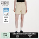 Teenie Weenie小熊牛仔褲2025春夏季薄款寬松復(fù)古高腰短褲休閑直筒褲 淺卡其色 S