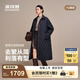 波司登（BOSIDENG）2025新款輕薄90鵝絨服女長(zhǎng)款小香風(fēng)菱格襯衫領(lǐng)保暖外套B250134188 暮色深藍(lán)|5995 S 160/84A 體重約100-110斤
