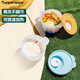 特百惠（Tupperware）開學(xué)季學(xué)生上班族可微波飯盒便攜便當(dāng)盒 460ml*2水晶湯碗藍(lán)+橙色