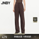 JNBY/江南布衣秋冬新品香蕉褲休閑衛(wèi)褲棉質(zhì)毛圈布寬松長褲5O7E14150 209/深棕 XS