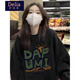矜持范衛衣女春秋薄款寬松美式潮衛衣女春秋款2025新款牌小個(gè)子圓領(lǐng)無(wú)帽 黑色[春秋款] 2XL 136-160斤