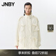 JNBY/江南布衣25春新品夾克外套工裝口袋扭扭樂寬松長袖5P2611060 111/淡米白 XS