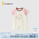 童泰（TONGTAI）嬰兒連體衣夏季薄款純棉新生兒衣服寶寶外出哈衣爬服百搭童裝 粉色 90cm