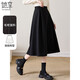 她享毛呢半身裙女職場(chǎng)穿搭傘裙中長(cháng)款秋冬毛呢a字裙子擺裙T144B6004