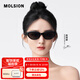 MOLSION陌森太陽鏡女趙麗穎同款貓眼偏光墨鏡駕駛鏡高級(jí)感配度數(shù)MS3077 C10 黑貓 【麗穎同款】 高清偏光 不配度數(shù)
