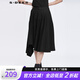 S.DEER圣迪奧女裝時(shí)尚百搭繡花不規(guī)則黑色A字半身長裙S22181115 黑色/91 M 165