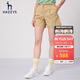 哈吉斯（HAZZYS）女裝 夏款夏清爽氣質(zhì)休閑女簡約短褲ACDSP03BP56 米色BI 155/68A 36