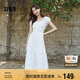 森馬（Semir）連衣裙女白月光氣質(zhì)溫柔夏季2025蝴蝶結(jié)優(yōu)雅U領(lǐng)長裙109325114004