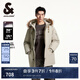 杰克·瓊斯（JACK&JONES）男裝冬季時(shí)尚潮流三防面料寬松連帽大毛領(lǐng)中長(zhǎng)款工裝風(fēng)羽絨服男 卡其色E11 卡其色E11 M 175