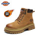 Dickies馬丁靴男靴2025秋冬百搭靴子男女情侶大黃靴加絨厚底增高鞋工裝靴 70土黃加絨款 42 【偏大一碼，適合運動(dòng)鞋43】