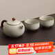尚言坊汝窯茶壺泡茶家用高檔陶瓷冰裂釉西施壺功夫茶具一人用一壺二杯
