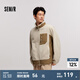 森馬（Semir）夾克男冬季抗靜電搖粒絨寬松毛絨外套撞色拼接戶外風(fēng) 貝殼卡50233 M