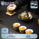 蘇氏陶瓷（SUSHI CERAMICS）鎏銀金枝玉葉茶壺套裝非遺大師鄭文強(qiáng)作品功夫茶具禮盒J1047