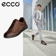 愛步（ECCO）正裝鞋 增高牛皮休閑皮鞋男 雅仕男鞋系列207124 可可棕42