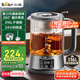 小熊（Bear）養(yǎng)生壺 1.2L大容量煮茶器煮茶壺 316L不銹鋼噴淋蒸茶壺泡茶壺 煮茶燒水一體 ZCQ-D12L6