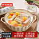 京東京造 砂鍋 煲湯熬藥煮粥燜飯砂鍋陶瓷燉湯沙鍋家用 幸運(yùn)四葉草 2.5L