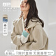 對白100%綿羊毛雙面毛呢外套女2024秋冬新款高級感中長款保暖大衣 尼加拉駝 M