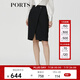 PORTS寶姿秋冬新品女裝職場半身裙ALM9S019HWQ027 黑色 M (6)
