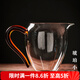 容山堂禾器玻璃公道杯帶茶漏耐熱公杯泡茶分茶器茶海高檔功夫茶具配件 禾器玻璃晶彩翊口茶海-琥珀小號(hào)