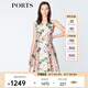 PORTS寶姿新品女裝優(yōu)雅無袖印花束腰連衣裙LN8D250HPP030 粉色印花 M (6)