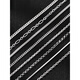胖東來(lái)品質(zhì)s925純銀項(xiàng)鏈男潮蛇骨鏈男士銀鏈子男生鎖骨鏈無(wú)吊墜 側(cè)身鏈2.8mm45cm