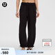 lululemon丨WovenAir 女士可調(diào)節(jié)褲腳高腰衛(wèi)褲 速干芯吸 LW5HTQA 黑色 L