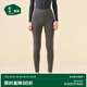松山棉店商場(chǎng)同款保暖褲男女款雙層護(hù)膝暖腰加絨加厚打底褲保暖棉褲 女士-深麻灰 L （女士165，男士175）