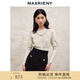 MAXRIENY精致復(fù)古套頭針織衫女打底衫女截短修身上衣 淺杏 L 03