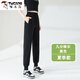 啄木鳥（TUCANO）純棉運(yùn)動褲女夏季薄款2025新款哈倫褲束腳休閑小個子春秋衛(wèi)褲 夏款-九分褲長-黑色 L