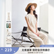 梵希蔓老錢風(fēng)亞麻套裝女2025夏季新款簡約氣質(zhì)圓領(lǐng)上衣闊腿休閑褲 M9725 杏色 L
